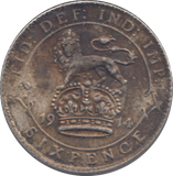 1914 SIXPENCE ( GF )