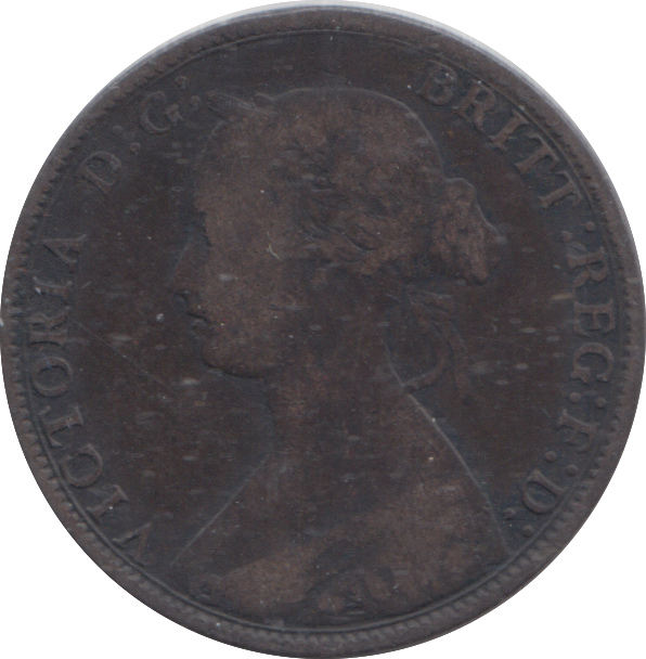 1868 HALFPENNY ( FINE )