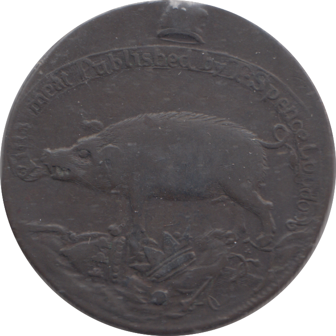 1795 THOMAS SPEAR HALFPENNY TOKEN