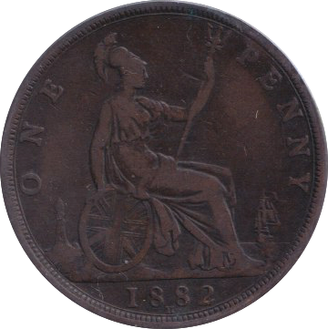 1882 PENNY ( FINE )