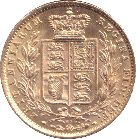 1869 GOLD SOVEREIGN ( AUNC )