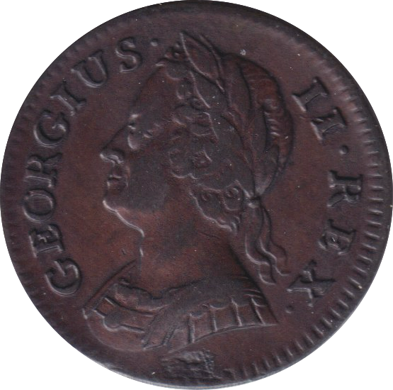 1744 FARTHING ( EF )