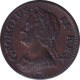 1744 FARTHING ( EF )