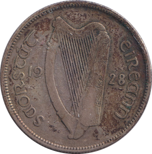 1928 SILVER 2 SHILLING IRELAND
