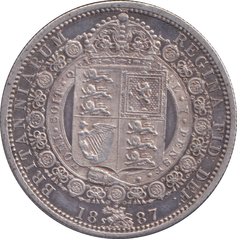 1887 HALFCROWN ( VF )