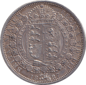 1887 HALFCROWN ( EF )