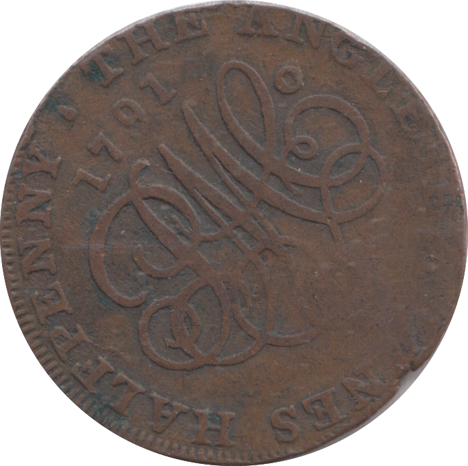 1791 ANGLSEY HALF PENNY TOKEN