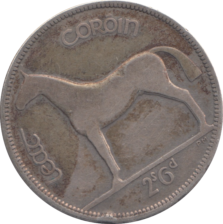 1928 SILVER IRELAND HALF CROWN
