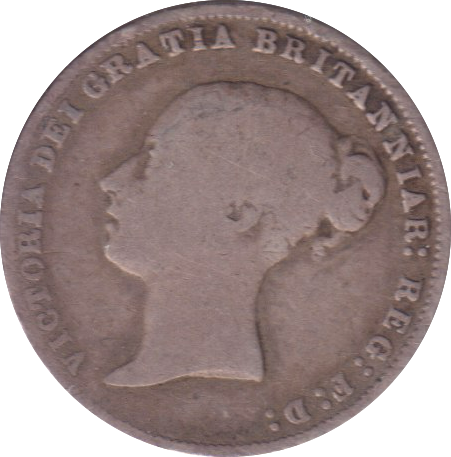 1866 SIXPENCE ( FINE )