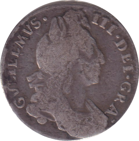 1696 SIXPENCE ( FINE )