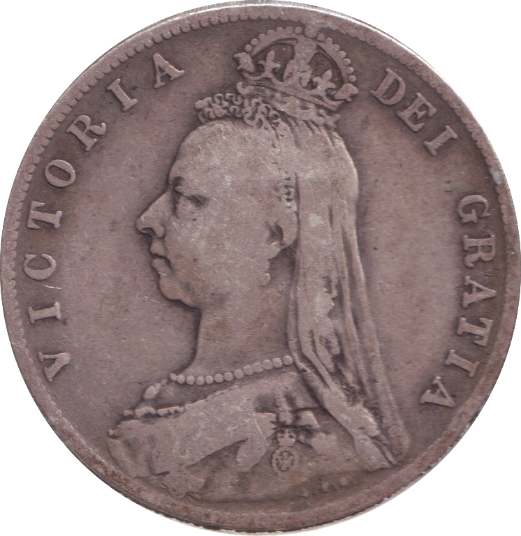 1891 HALFCROWN ( FINE )