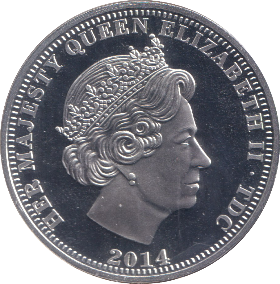 2014 SILVER PROOF HRH PRINCE GEORGE OF CAMBRIDGE FIVE POUND