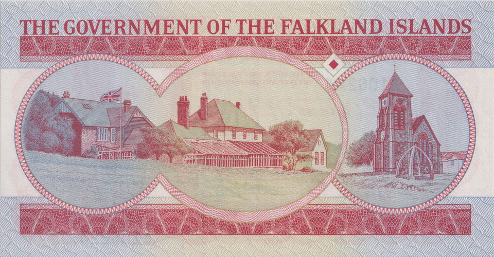 1983 FIVE POUNDS FALKLAND ISLANDS BANKNOTE REF-1806