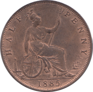 1885 HALFPENNY ( UNC )
