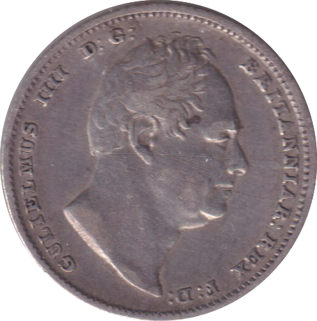 1835 SIXPENCE ( VF )