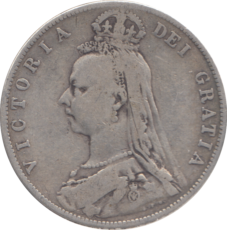 1891 HALFCROWN ( FINE )