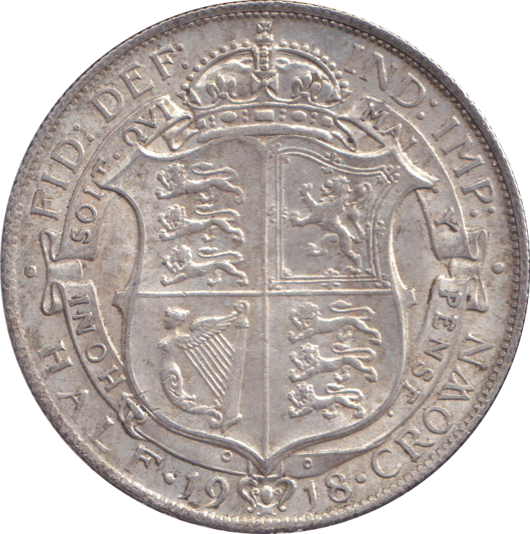 1918 HALFCROWN ( GVF )