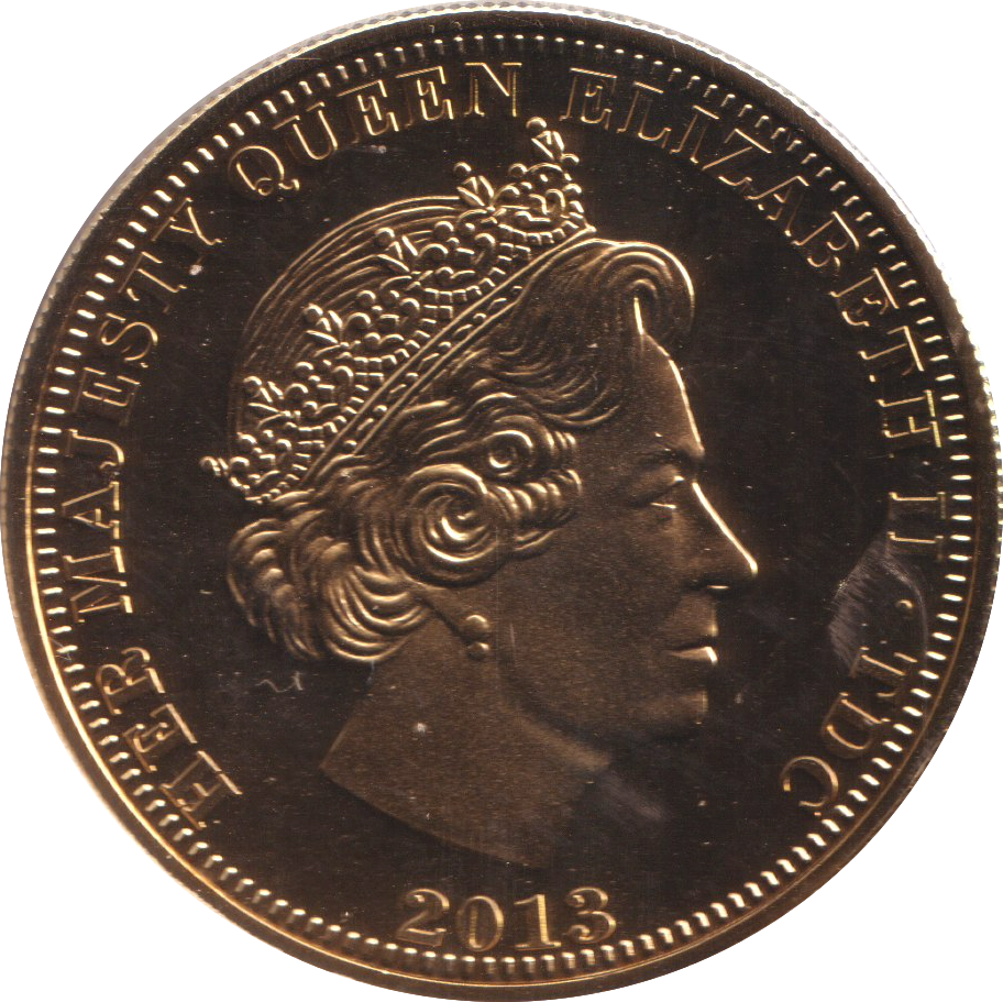 2013 HRH PRINCE GEORGE OF CAMBRIDGE COMMEMORATIVE CROWN TRISTAN DA CUNHA