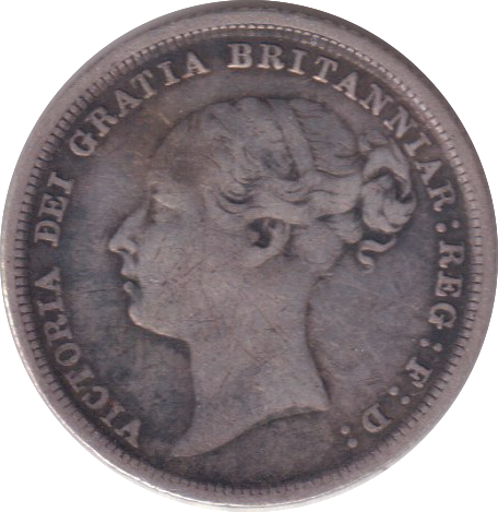 1884 SIXPENCE ( GF )