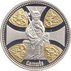 2017 SILVER PROOF £5 KING CANUTE