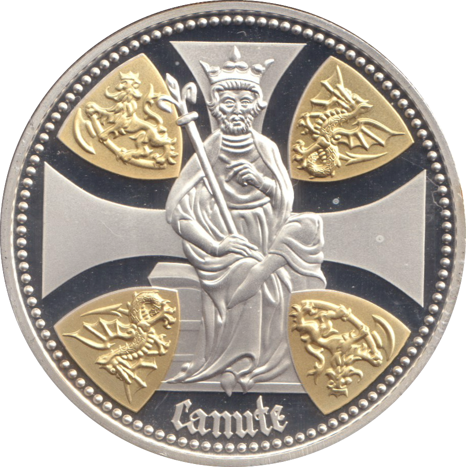 2017 SILVER PROOF £5 KING CANUTE