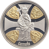 2017 SILVER PROOF £5 KING CANUTE