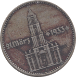 1934 SILVER GERMANY 2 MARK