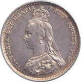 1887 SHILLING ( AUNC )