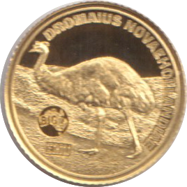 2020 GOLD TWO DOLLARS & FIFTY CENTS OSTRICH ( PROOF ) NIUE