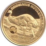 2020 GOLD TWO DOLLARS & FIFTY CENTS OSTRICH ( PROOF ) NIUE