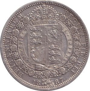 1887 HALFCROWN ( EF ) 5