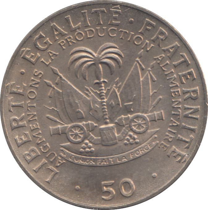 1972 50 CENTIMES HAITI