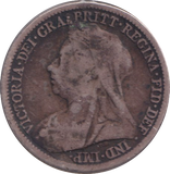 1899 SIXPENCE ( FINE )