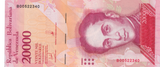 2017 VENEZUELA 20000 BOLIVARES BANKNOTES REF-1730