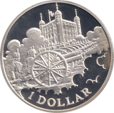 2003 SILVER PROOF ONE DOLLAR COOK ISLANDS