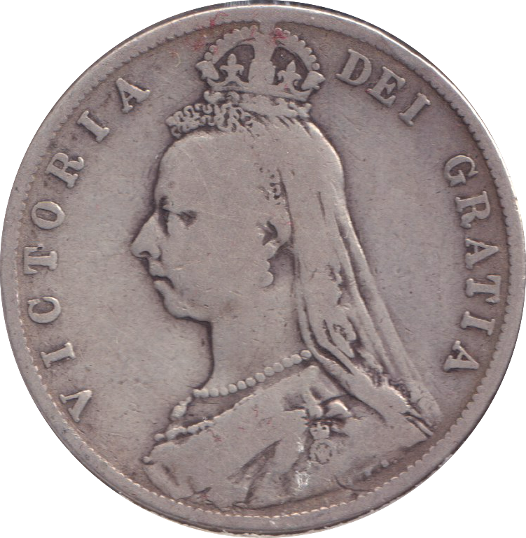1892 HALFCROWN ( NF )