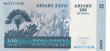 2004 MADAGASCAR 100 ARIARY BANKNOTE REF-1722