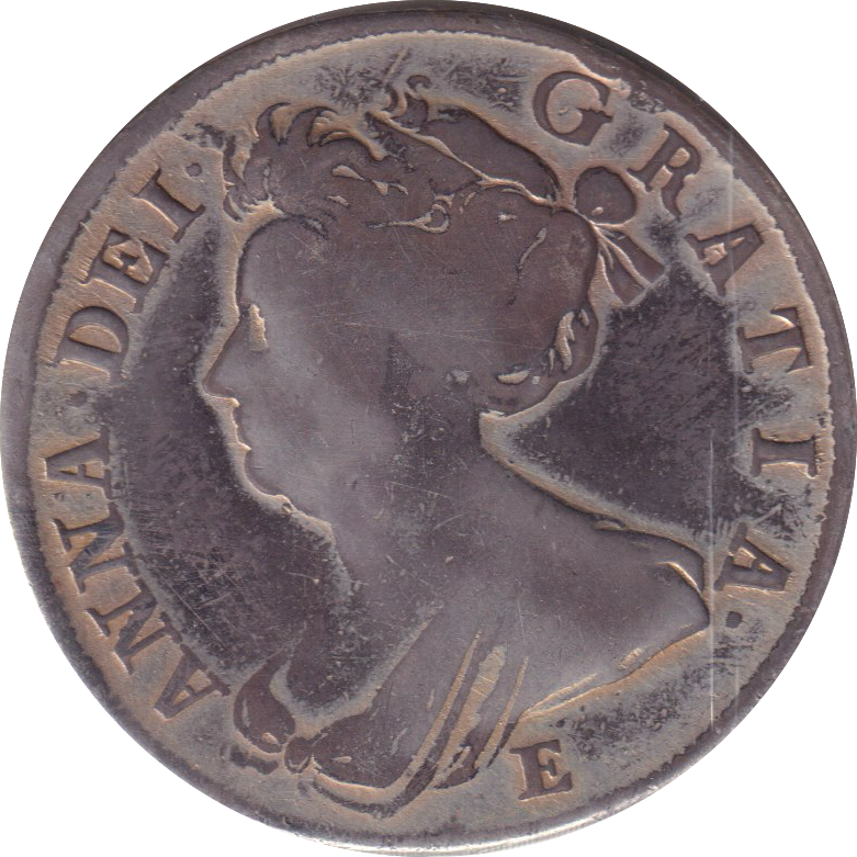 1707 HALFCROWN ( GF )