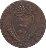 1794 WINCHESTER HALF PENNY TOKEN