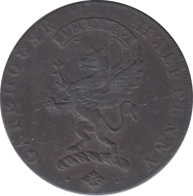 1793 GATEHOUSE HALFPENNY TOKEN