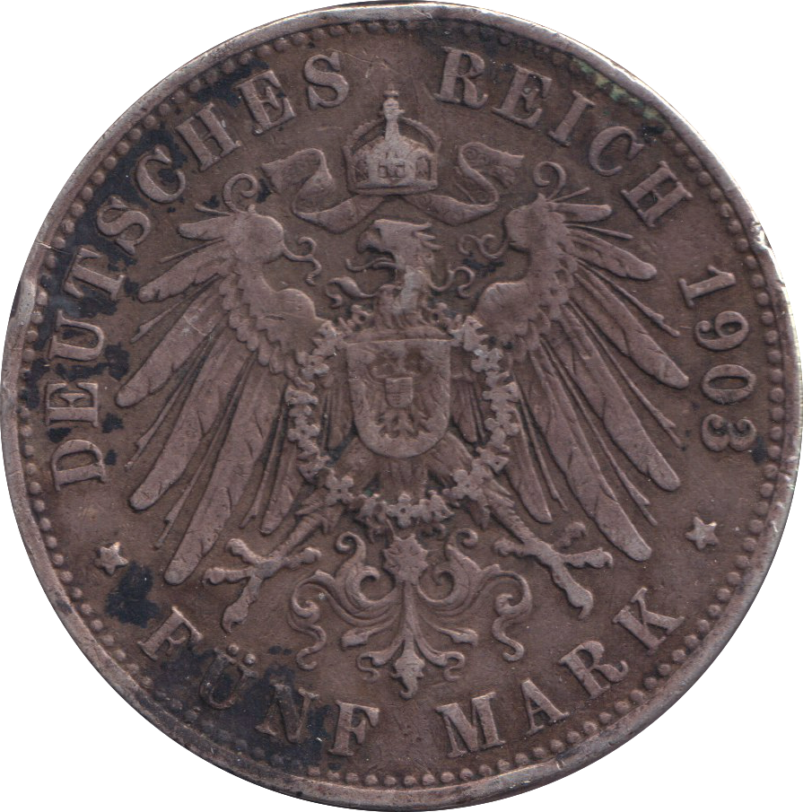 1903 5 MARK GERMANY