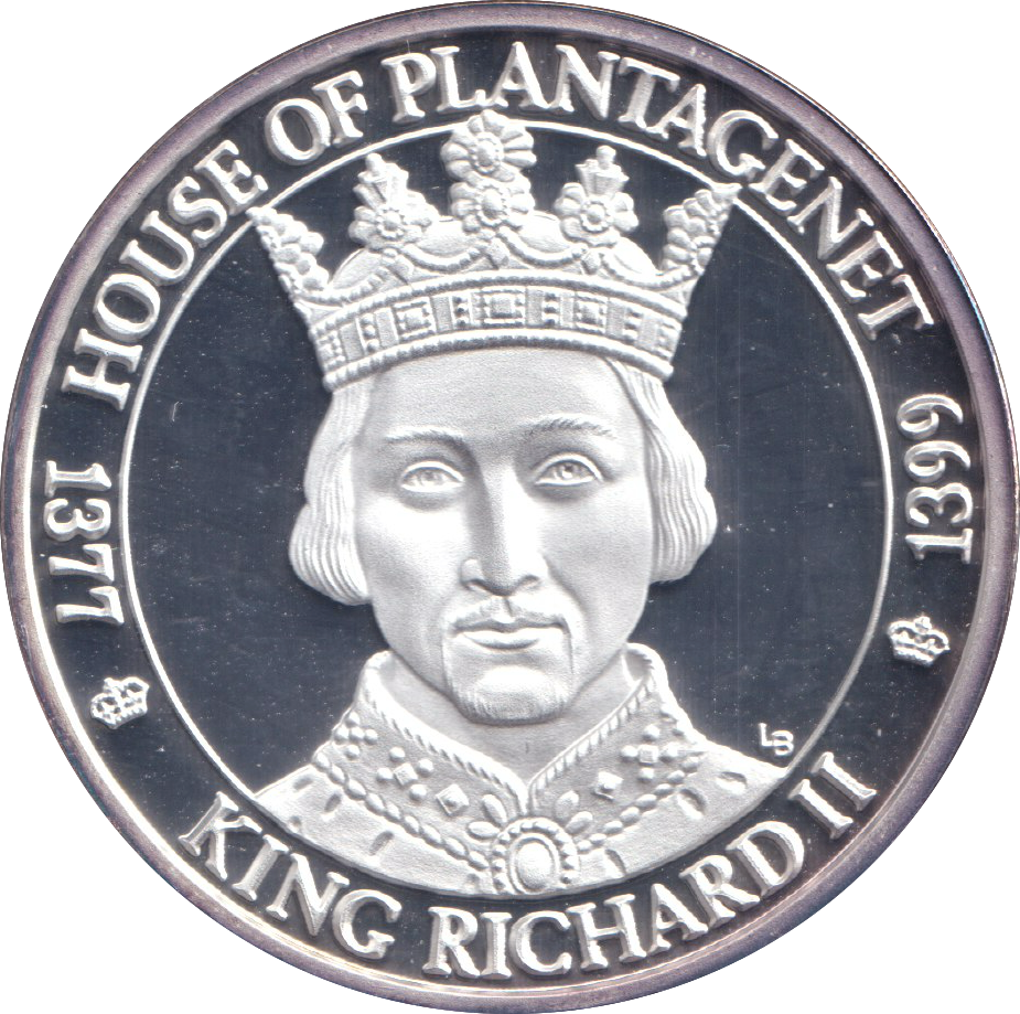 2002 SILVER PROOF 20 CROWN KING RICHARD II