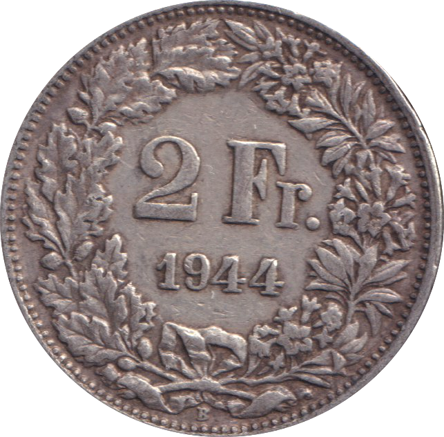 1944 2 FRANC SWITZERLAND