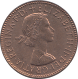 1958 HALF PENNY ( UNC )