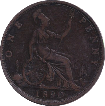 1890 PENNY ( FINE )