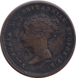 1843 HALF FARTHING ( VF )