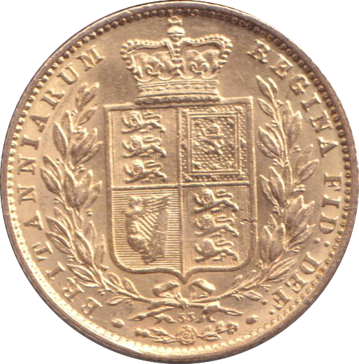 1869 GOLD SOVEREIGN ( GVF )