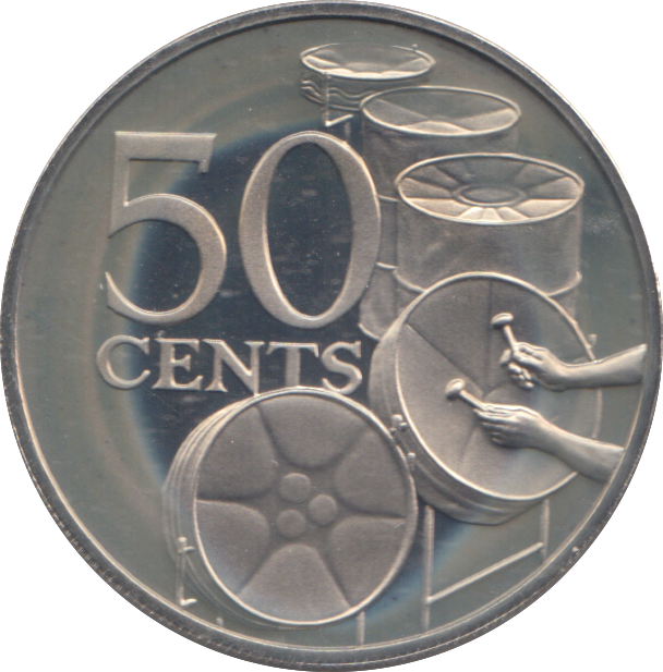 1974 50 CENTS TRINIDAD & TOBAGO