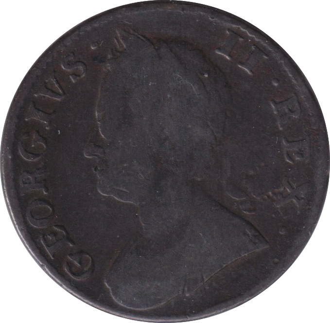 1757 HALFPENNY ( FINE )