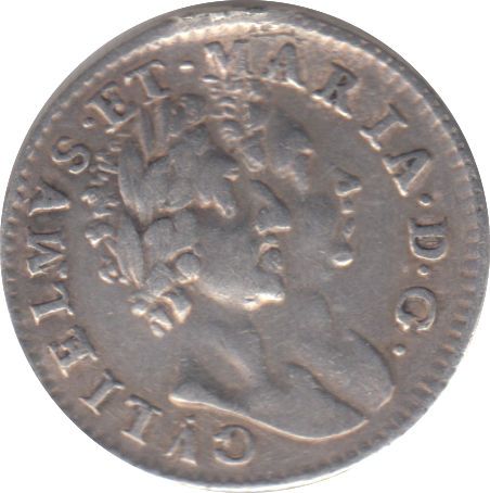 1689 MAUNDY FOURPENCE ( VF )